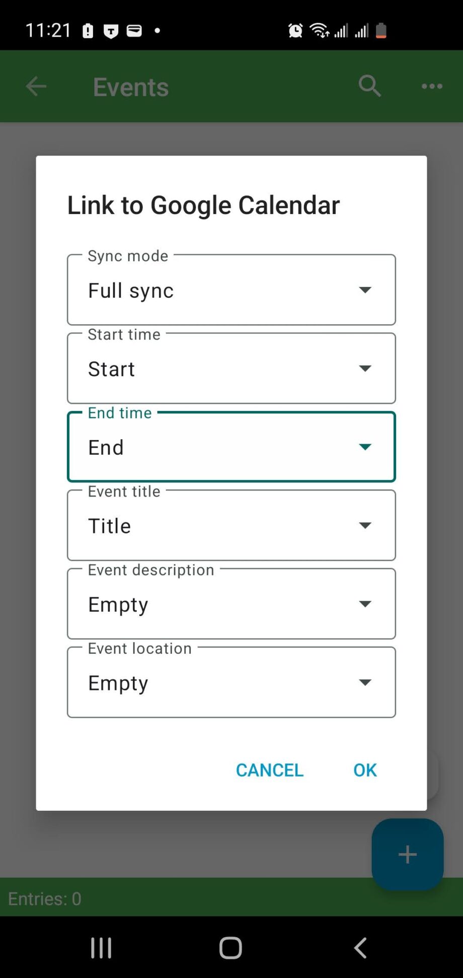 Syncing data with Google Calendar – Memento Database Help