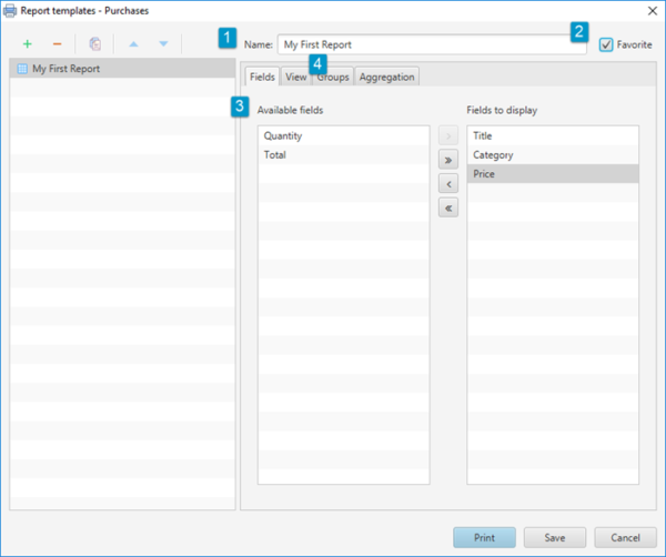 Table Report – Memento Database Help