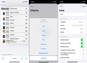 Charts – Memento Database Help