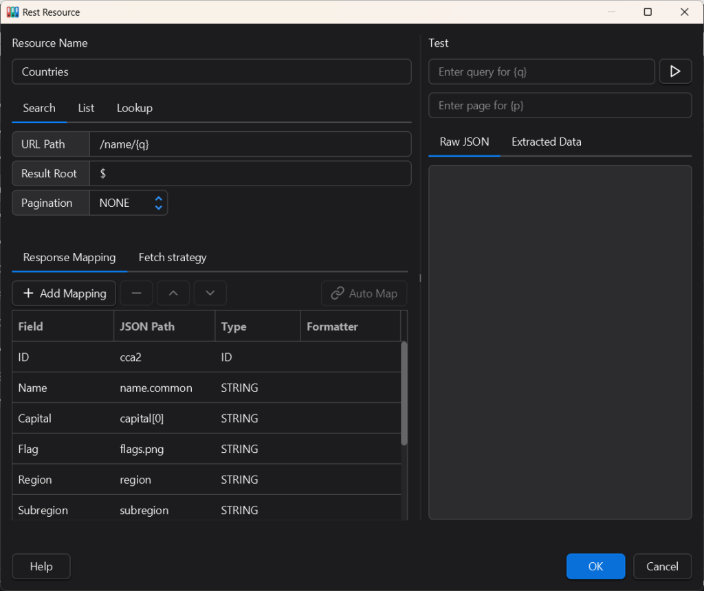 REST API Connector – Memento Database Help